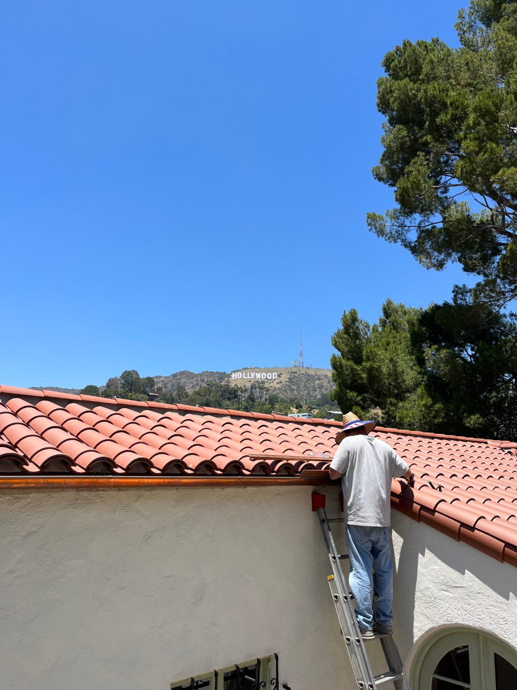 Spanish Tile Roofline — Rick's Raingutter Service, Los Angeles