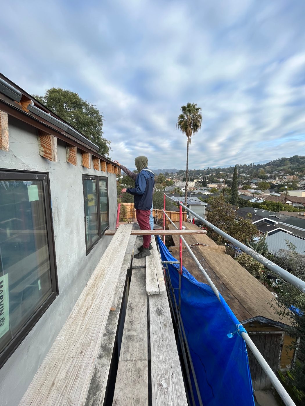 Hillside Home Install — Rick's Raingutter Service, Los Angeles